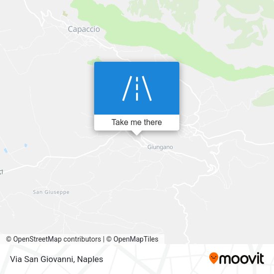 Via San Giovanni map