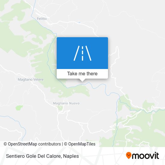 Sentiero Gole Del Calore map