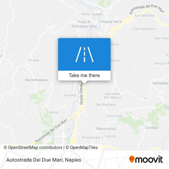Autostrada Dei Due Mari map