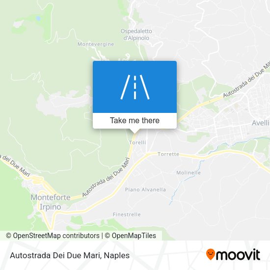 Autostrada Dei Due Mari map