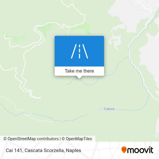 Cai 141, Cascata Scorzella map