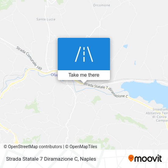 Strada Statale 7 Diramazione C map