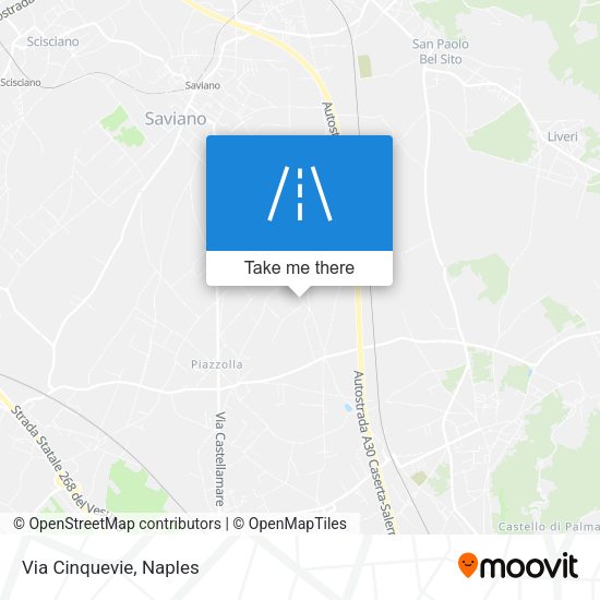 Via Cinquevie map
