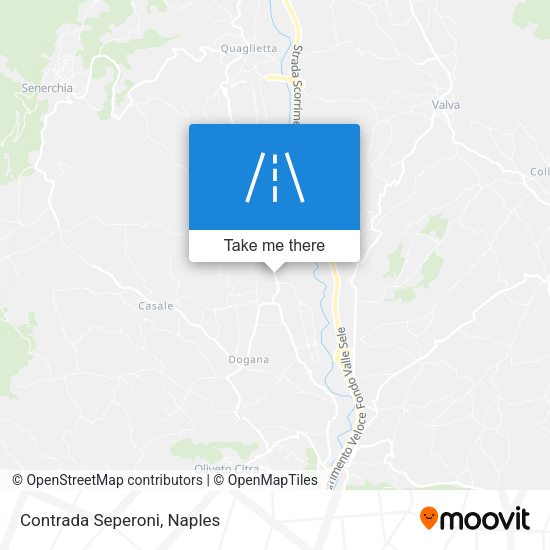 Contrada Seperoni map