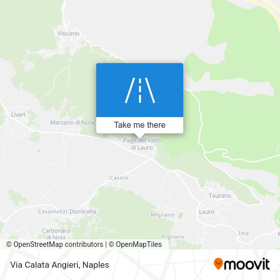 Via Calata Angieri map