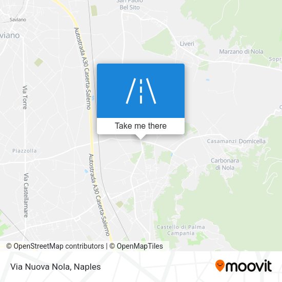 Via Nuova Nola map