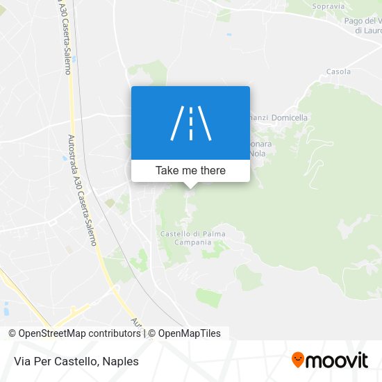 Via Per Castello map