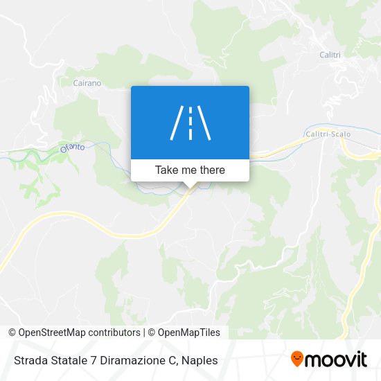 Strada Statale 7 Diramazione C map