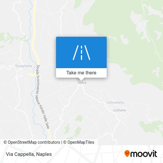 Via Cappella map