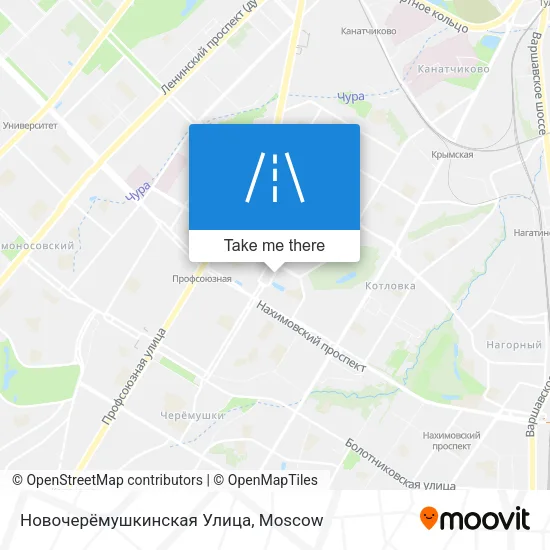 Новочерёмушкинская Улица map