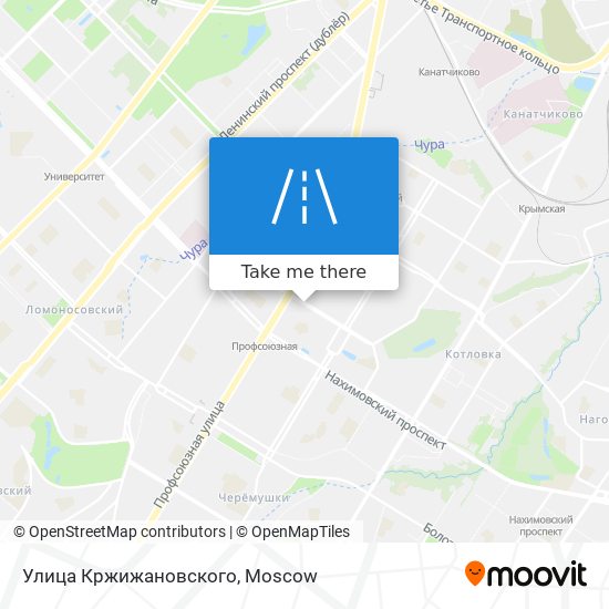 Улица Кржижановского map