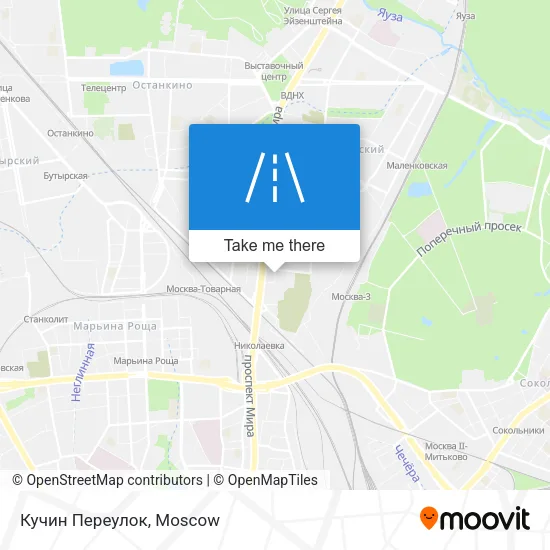 Кучин Переулок map
