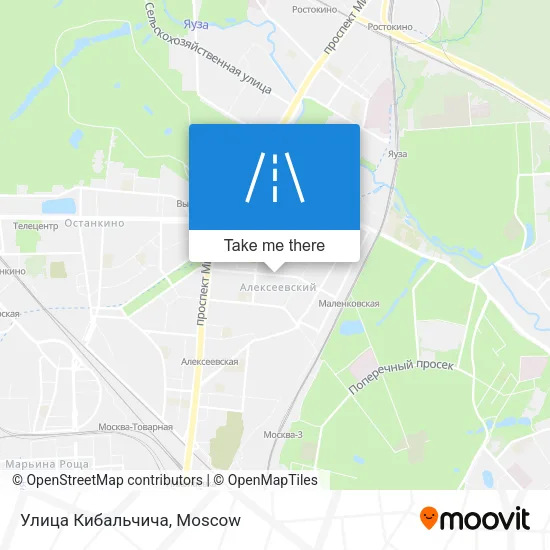Улица Кибальчича map