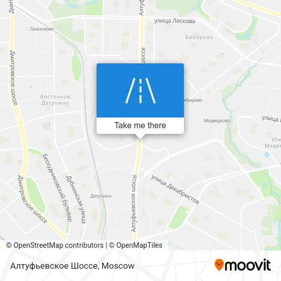 Алтуфьевское Шоссе map