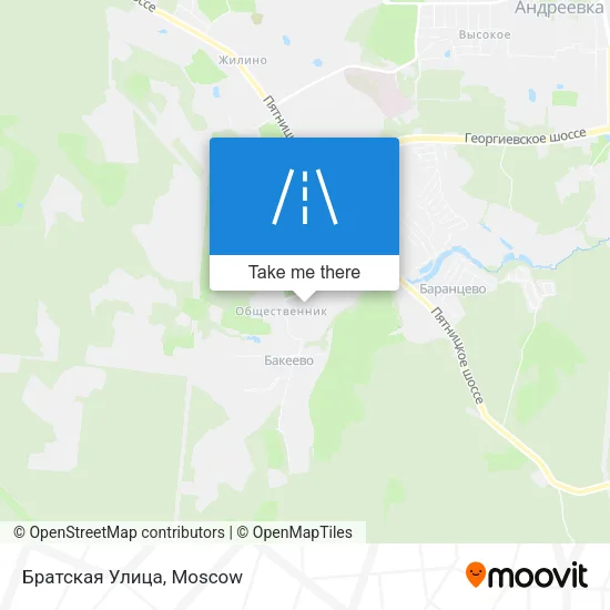 Братская Улица map