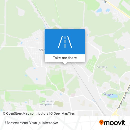 Московская Улица map