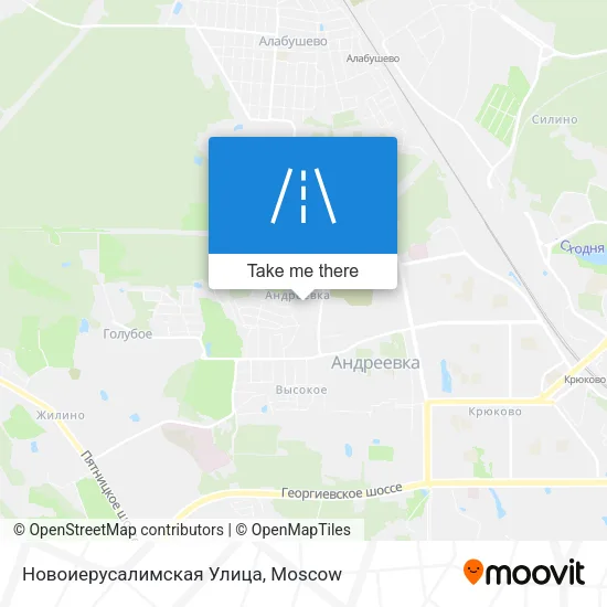 Новоиерусалимская Улица map