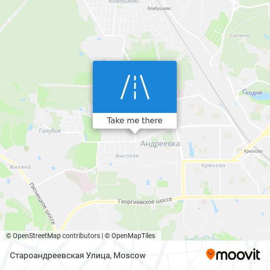 Староандреевская Улица map