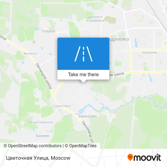 Цветочная Улица map