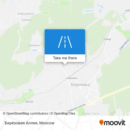 Берёзовая Аллея map