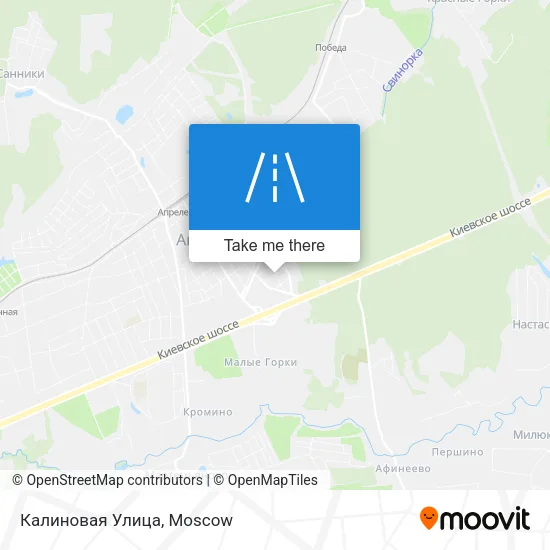 Калиновая Улица map