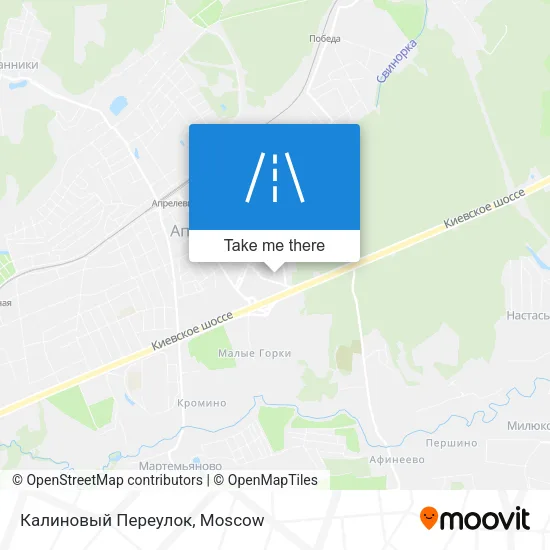 Калиновый Переулок map