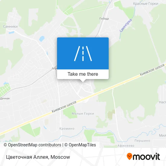 Цветочная Аллея map