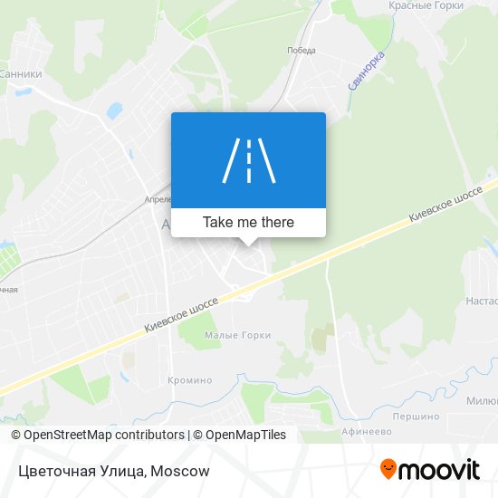 Цветочная Улица map