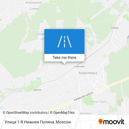 Улица 1-Я Нижняя Поляна map