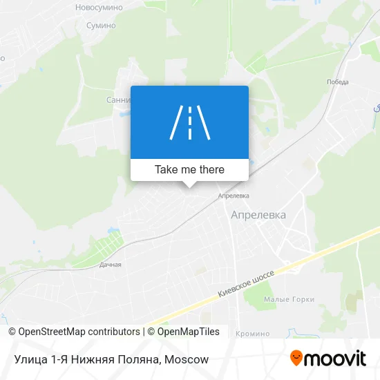 Улица 1-Я Нижняя Поляна map