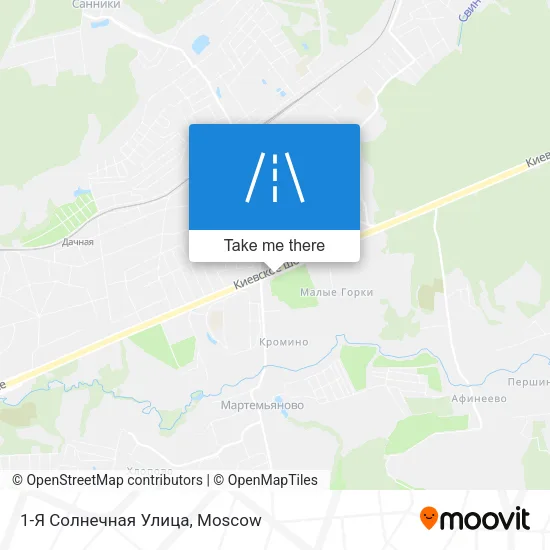 1-Я Солнечная Улица map