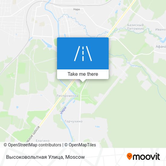 Высоковольтная Улица map