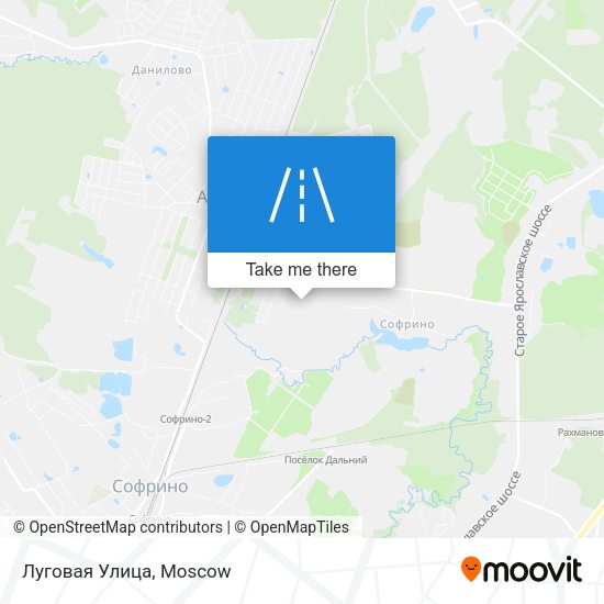 Луговая Улица map