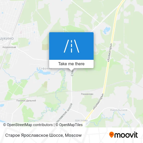 Старое Ярославское Шоссе map