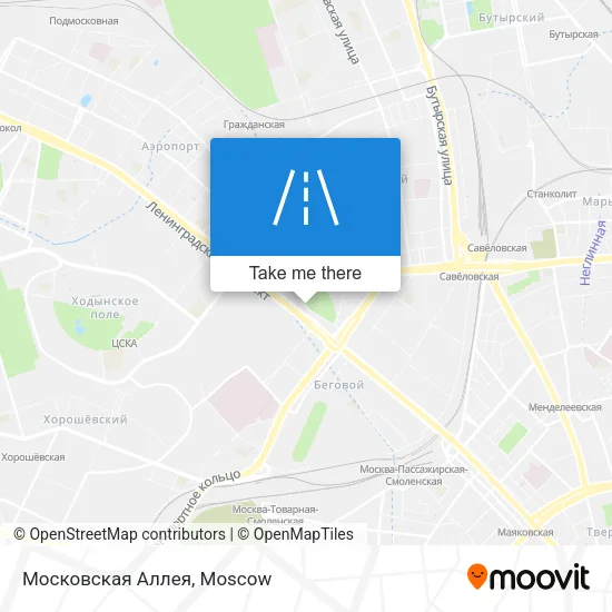 Московская Аллея map