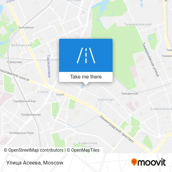 Улица Асеева map