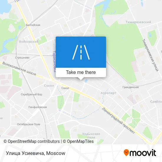 Улица Усиевича map