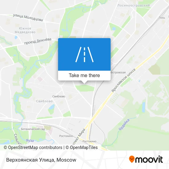 Верхоянская Улица map