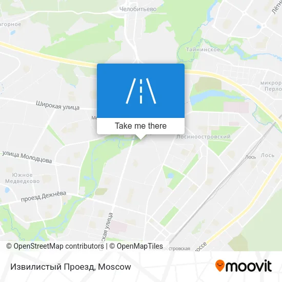 Извилистый Проезд map