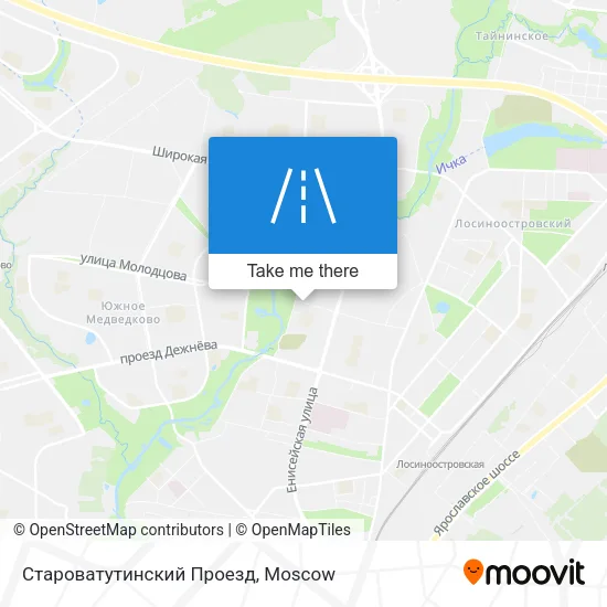 Староватутинский Проезд map