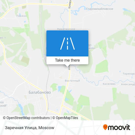 Заречная Улица map