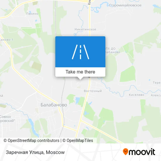 Заречная Улица map