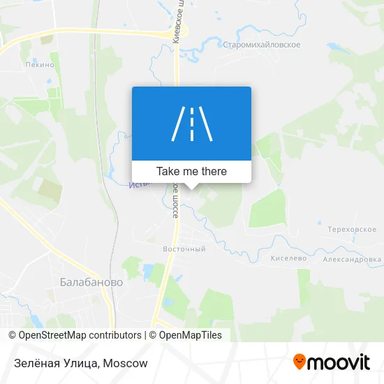 Зелёная Улица map