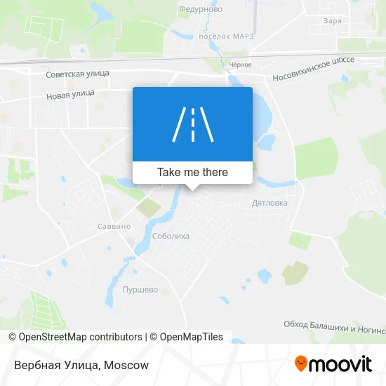 Вербная Улица map