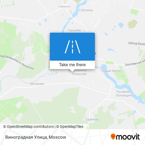 Виноградная Улица map