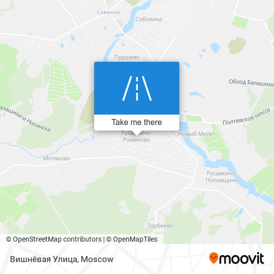 Вишнёвая Улица map