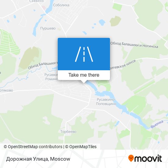 Дорожная Улица map