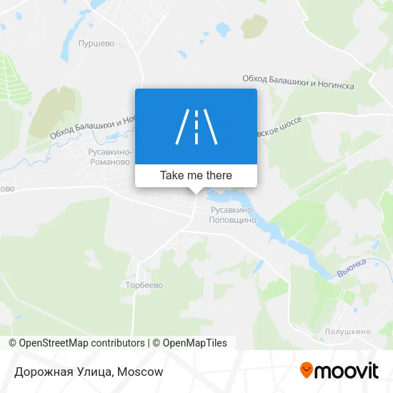 Дорожная Улица map