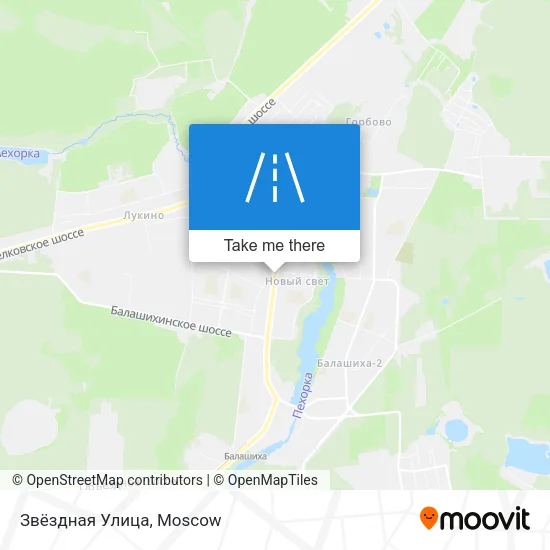 Звёздная Улица map