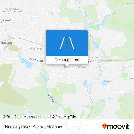 Институтская Улица map